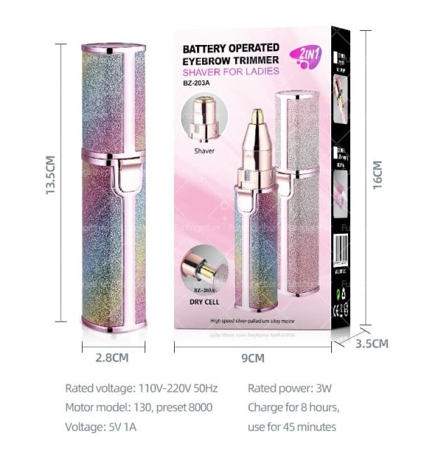 2 in 1 Flawless Facial Machine Razor