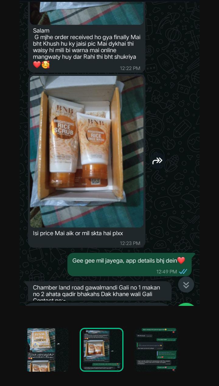 BNB Rice whitening Kit