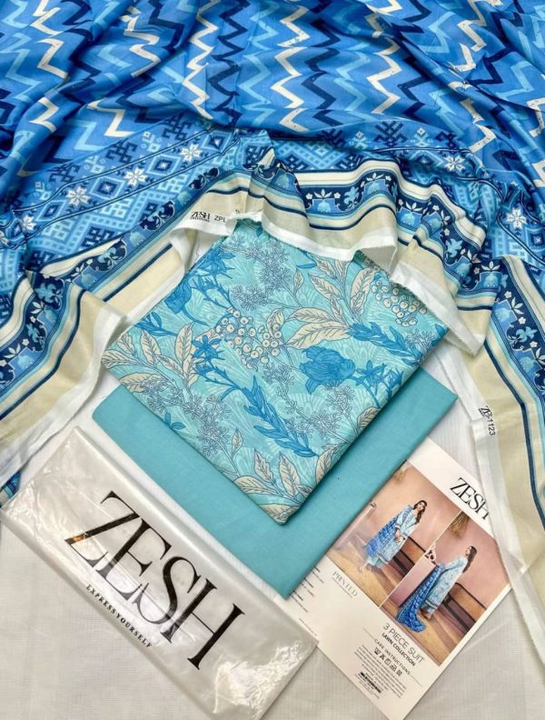 Zesh ✨ 3 Piece unstitched Suit Zesh