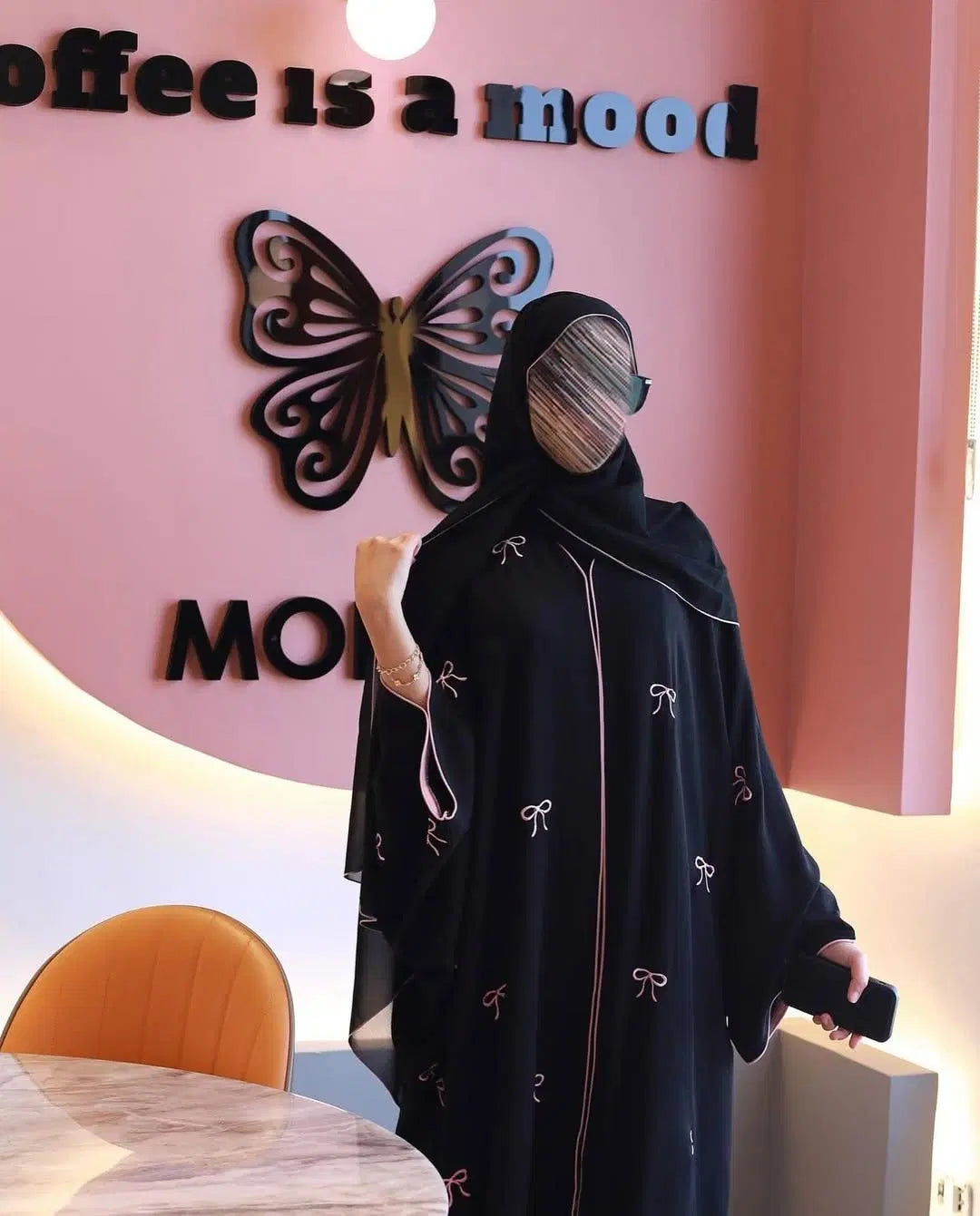 Georgette Embroidered Full Abaya