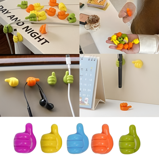 Creative Silicone Thumb Wall Hooks pack of 10
