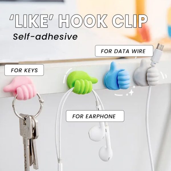 Creative Silicone Thumb Wall Hooks pack of 10