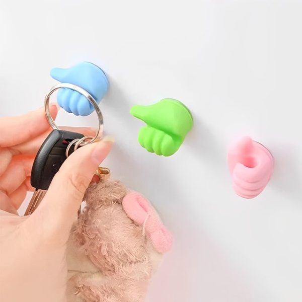 Creative Silicone Thumb Wall Hooks pack of 10